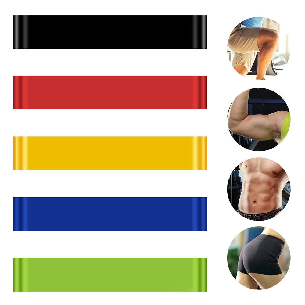 5 Resistance loop bands for yoga pilate