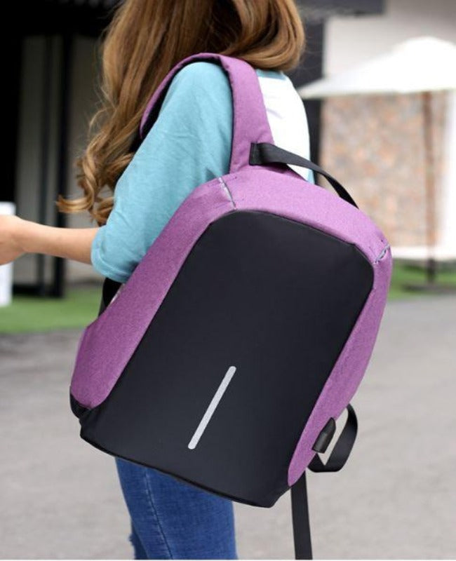 purple fashionable shoulder bag