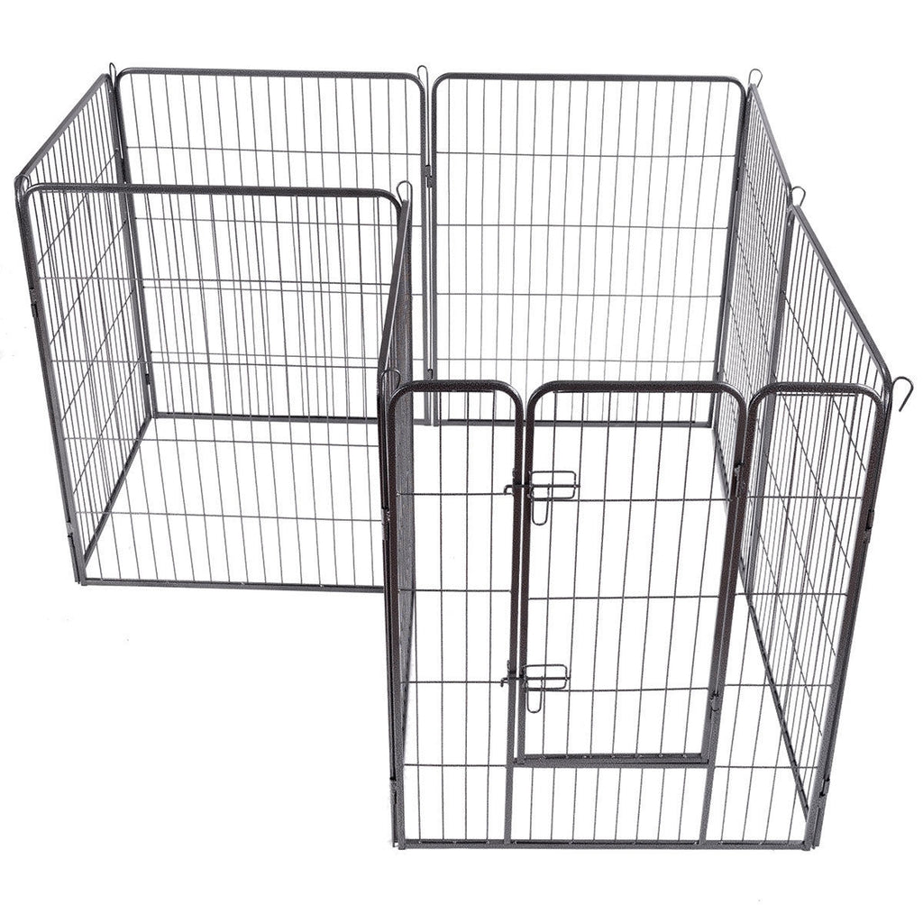 Petsjoy360 Dog Pet Playpen Premium Heavy-Duty Metal with 8 Panels 40" High Exercise Fence and Cage