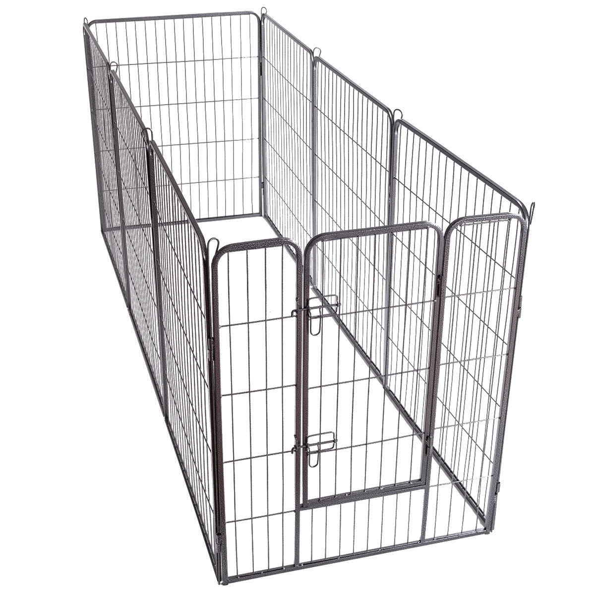 Petsjoy360 Dog Pet Playpen Premium Heavy-Duty Metal with 8 Panels 40" High Exercise Fence and Cage