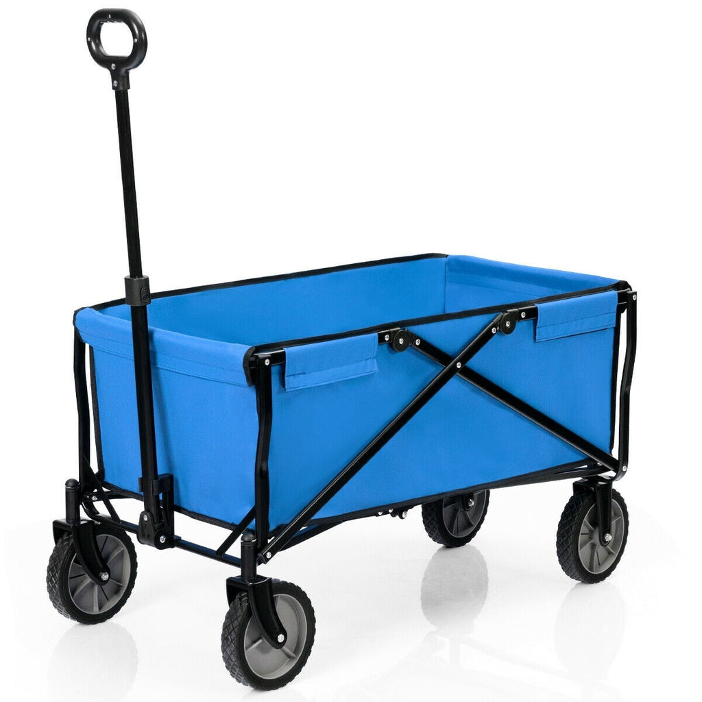 Collapsible Outdoor Garden Wagon Folding Utility Garden Cart