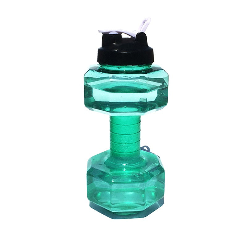 Dumbbells Shaped Water Bottle Large Capacity 2.5L Gym Outdoor Sports Equipment Fitness Kettle