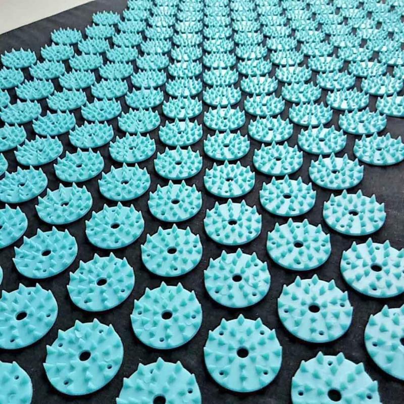 close up of Acupressure Mat spikes