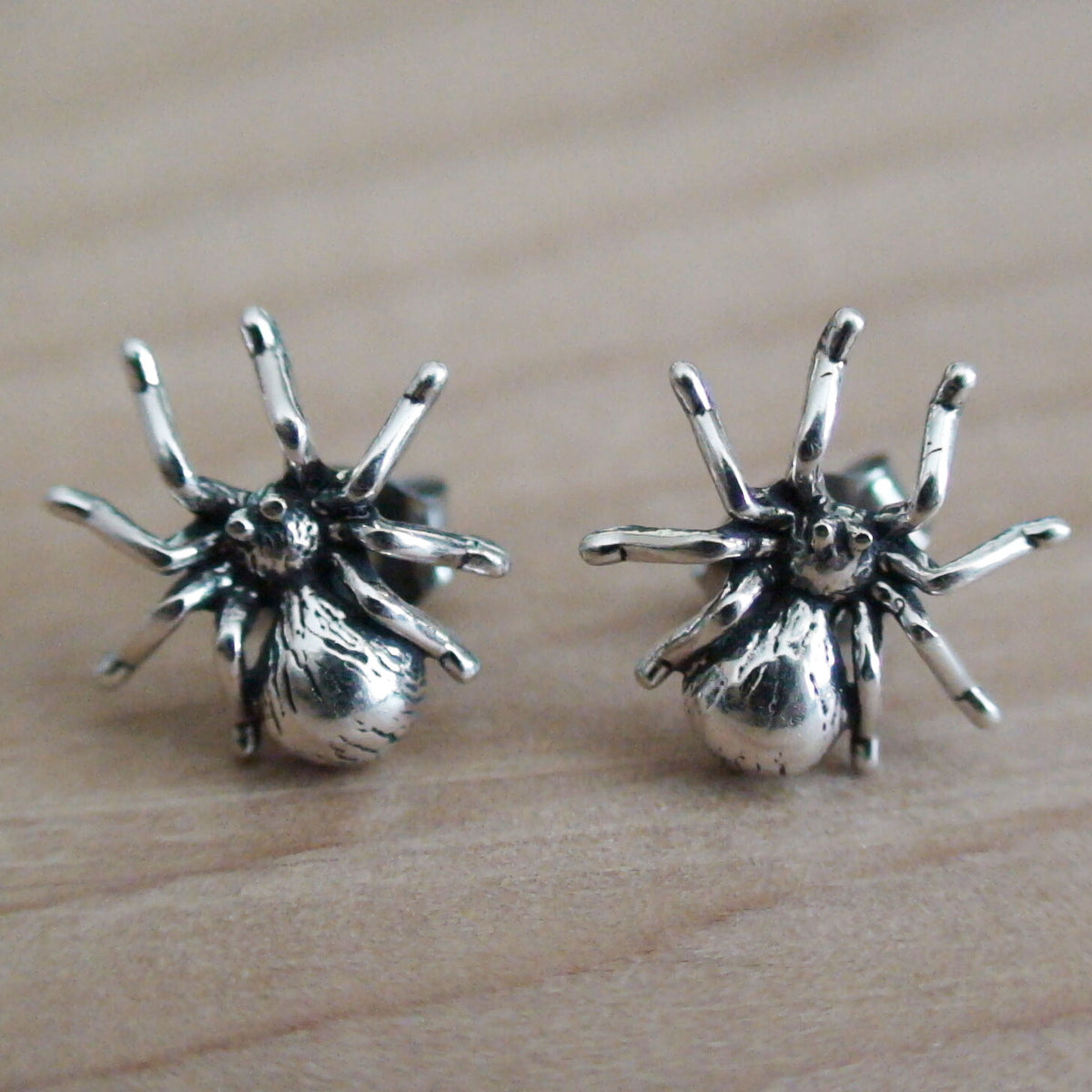 Halloween Spider Earrings - 925 Sterling Silver
