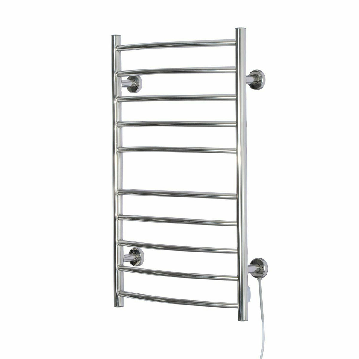 10 Bars Stainless Steel Wall-Mounted Electric Towel Warmer Drying Rack