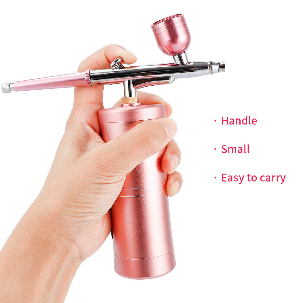 BlitzX Portable Makeup Airbrush Kit Mini Airbrush Set Small Paint Spray Pump Gun Air Compressor Kit