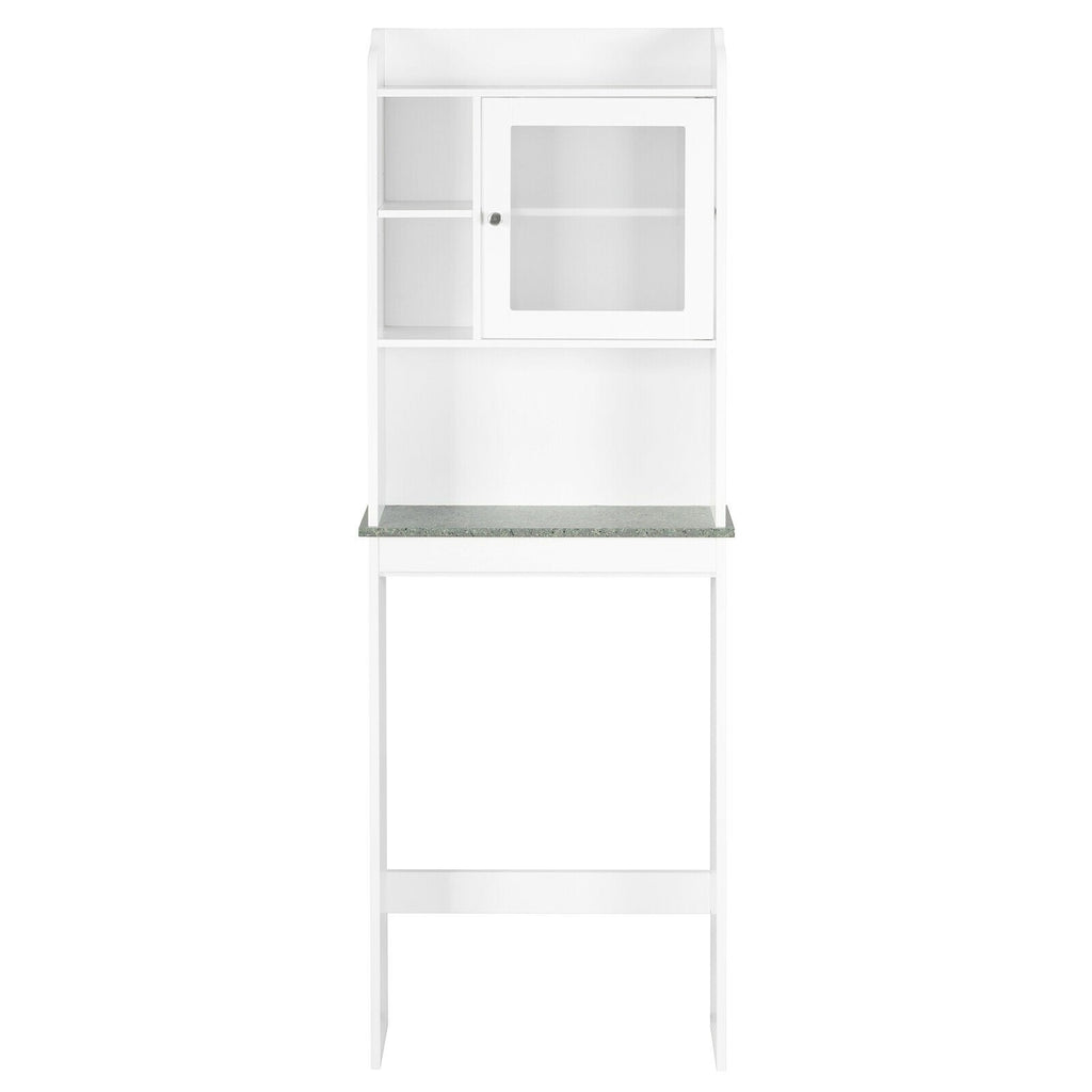 Bathroom Space Saver Cabinet White Over-the-Toilet Storage