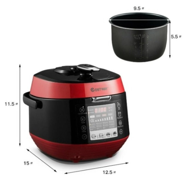 Electric Pressure Cooker Programmable Non-stick Multi function 12 in 1
