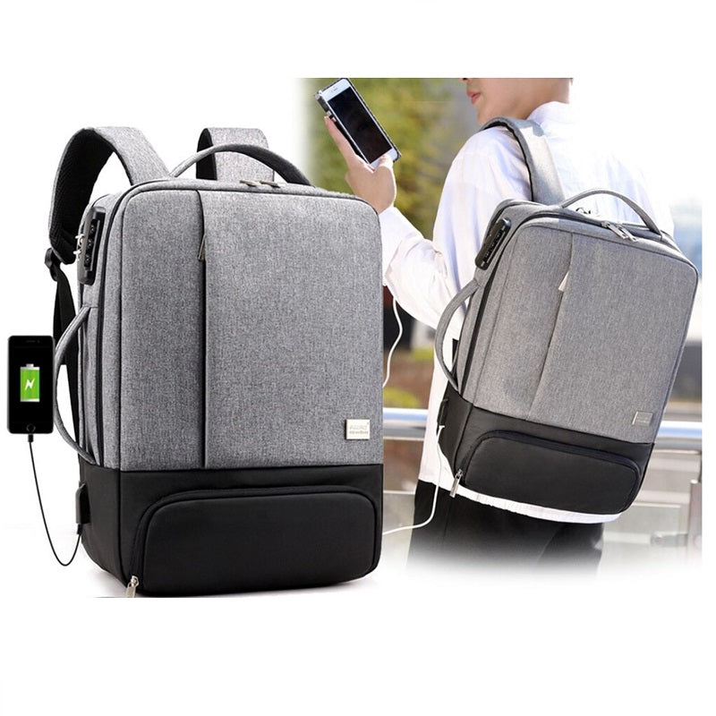 USB charger port laptop backpack