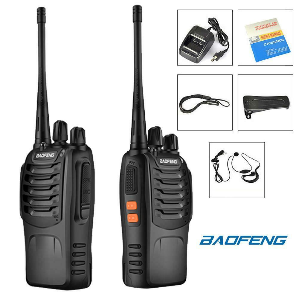 2pcs Two Way Long Range Walkie Talkie Radio, 16CH 400-470MHZ