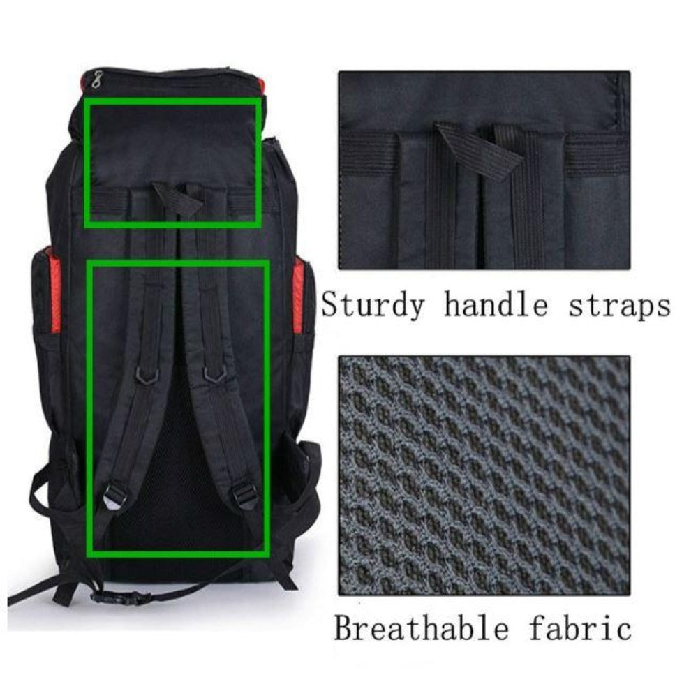 SlumberZ 80L Waterproof Outdoor Sports Hiking Camping Travel Backpack Daypack Rucksack Bag