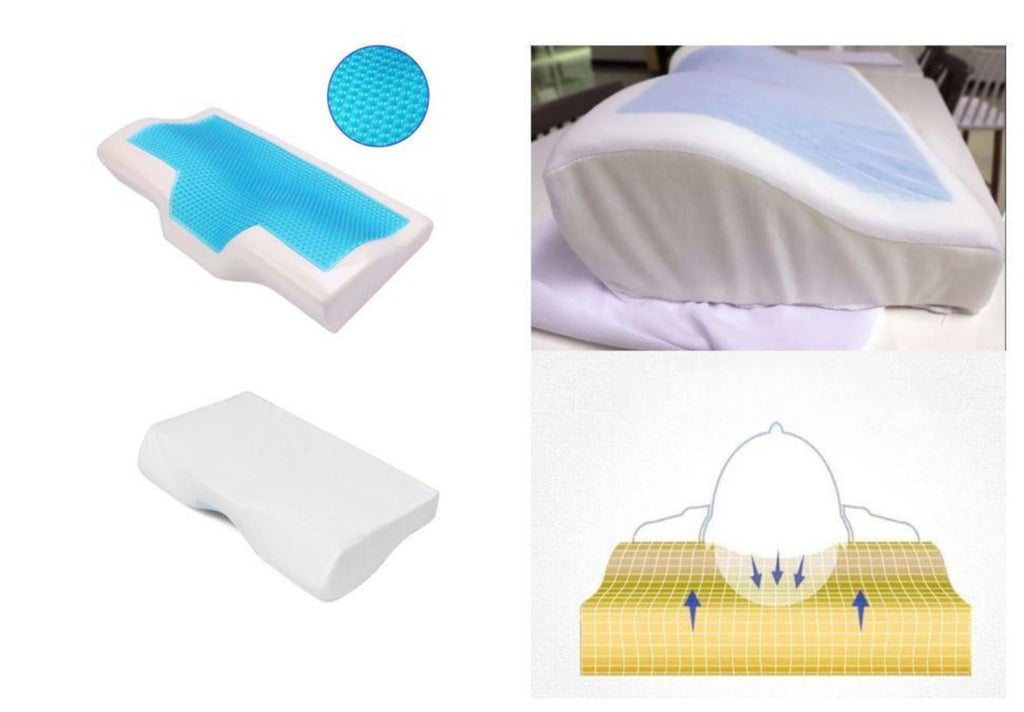 Memory Foam Cooling Gel Pillow: Ergonomic Anti-snore Pillow