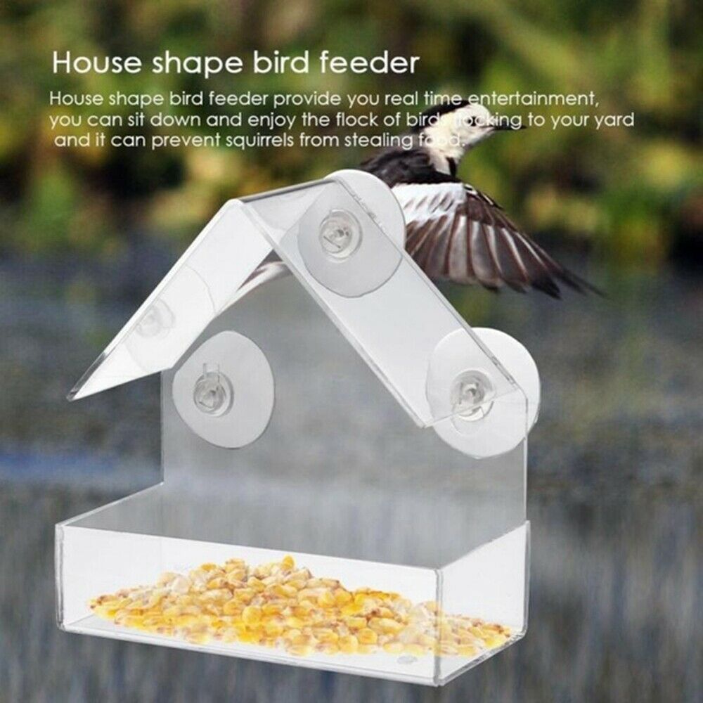 house shaped bird feeder