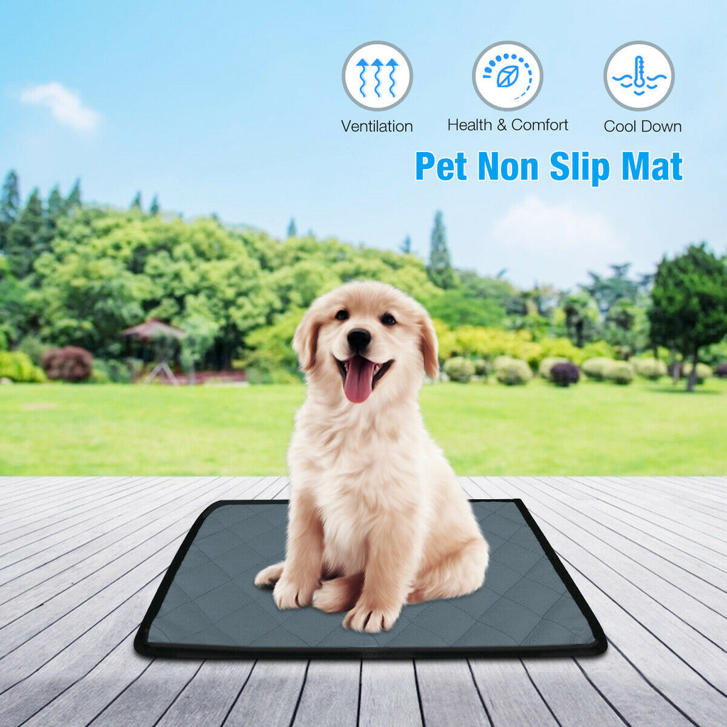 Petsjoy360 Pet Dog Cooling Mat Non-Toxic Summer Cool Pad Pet Bed For Dog Cat Puppy
